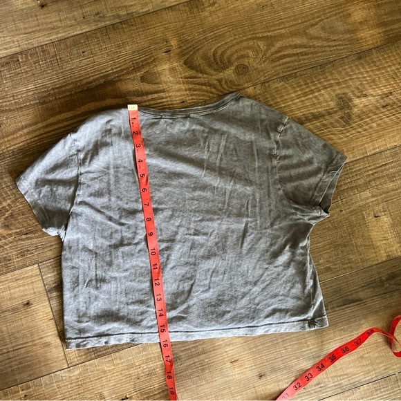 Truly Madly Deeply Gray Crop T-Shirt - Picture 5 of 5